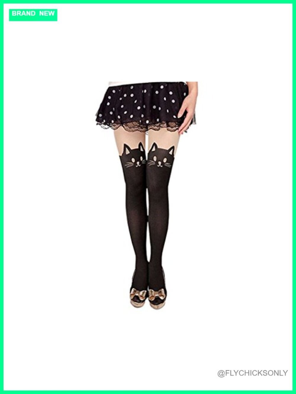 Cat Tights Kawaii Animal Tattoo Pantyhose Leggings Cosplay Thigh High Socks
